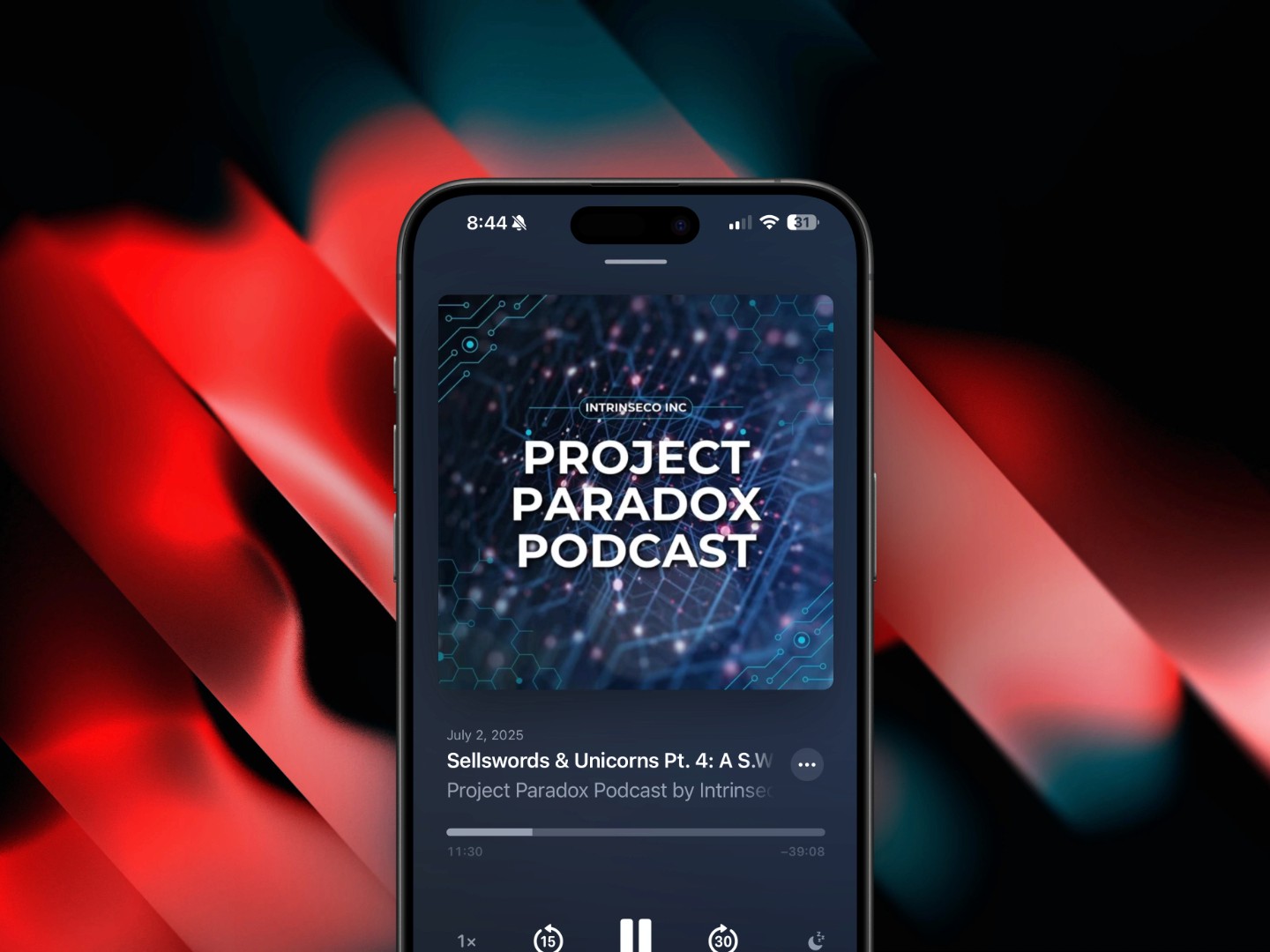 Project Paradox Podcast logo, produced by Podcast Studio X
